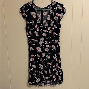 J Crew Floral Navy Dress